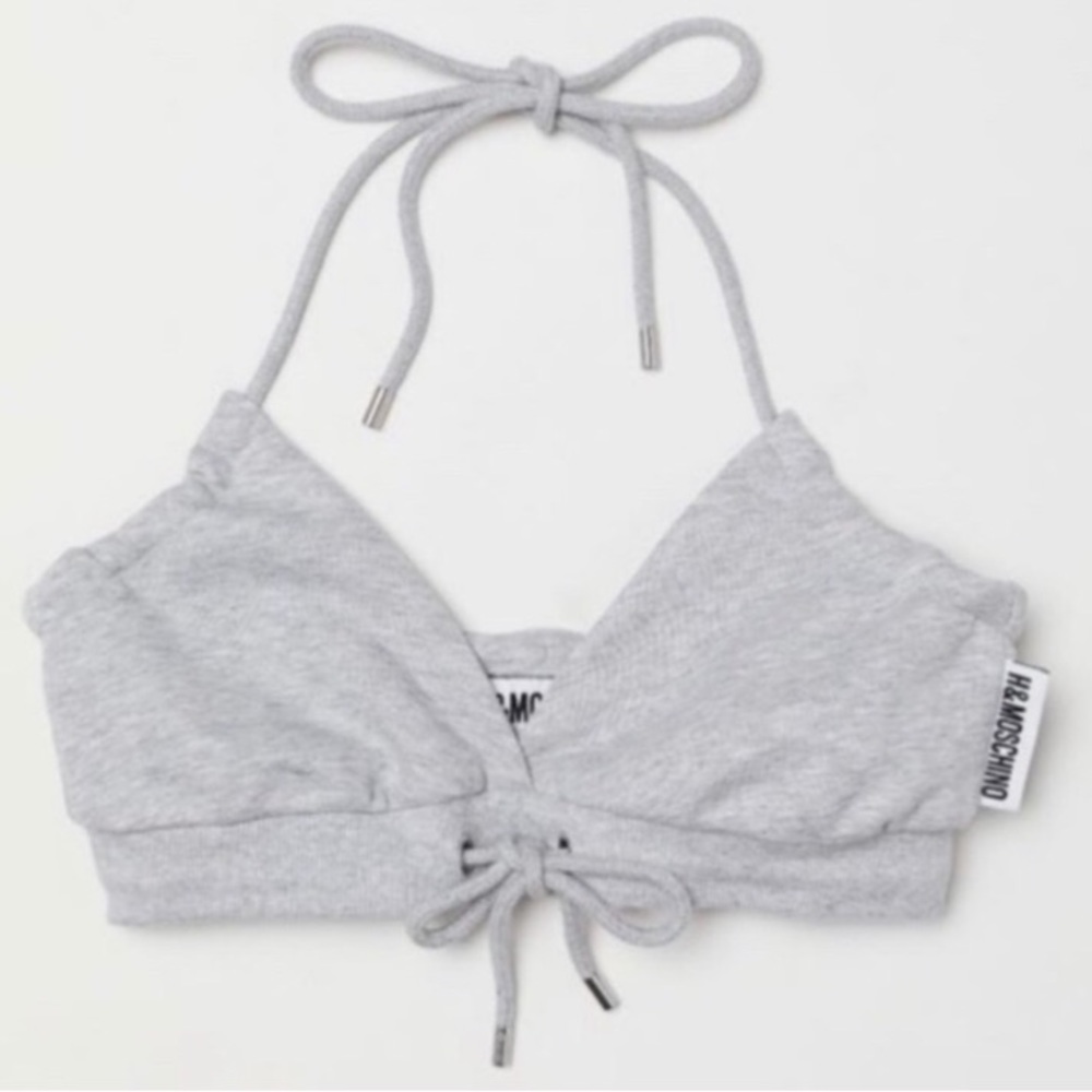 H&M Moschino Halter Sweat Top/Bra